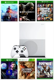 Resim Microsoft XBOX One S All Digital 1 TB - Teşhir Cihazı 6 Ay Garantili - GTA 5 Dahil 10 Dijital Oyun Hediyeli 
