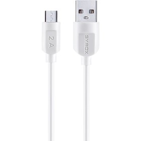 Resim Syrox C70 Micro Usb Şarj Ve Data Kablosu 2.0a 1.1mt Beyaz 