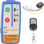 Resim Creatorally 12V Vinç Kablosuz Uzaktan Kumanda Kiti 434MHZ 50FT Uzun Menzilli Gösterge Işığı ile Kamyon Atv Için (Yurt Dışından) 
