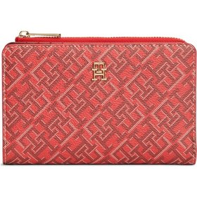 Resim Tommy Hilfiger Th Icon Bıfold Wallet Monoplay Kadın Mavi Cüzdan - Aw0aw18594 