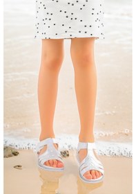 Resim Kiko Kids Kız Çocuk Sandalet Arz 2354 Beyaz 