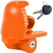 Resim Xuweiwei Orange Heavy-duty Steel Tow Hook Universal Tongue Lock Dayanıklı Çelik Çekme Kancası Kilit Rv Tekne Karavan Aksesuar 