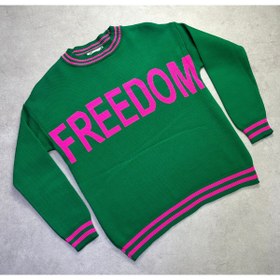 Resim Minimoda Kids Freedom Yazılı Kız Triko Kazak 