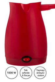 Resim AWOX Caffeen Türk Kahvesi Makinesi Elektrikli Cezve Kırmızı 
