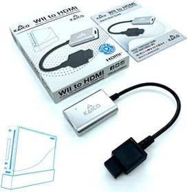 Resim Kaico Nintendo Konsolları için Wii - HDMI Adaptörü, Bileşen Çıkışını Destekler - Tak ve Çalıştır - NTSC & PAL 