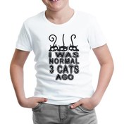Resim Normal 3 Cats Ago Beyaz Çocuk Tshirt 