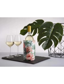 Resim Vacu Vin Şarap / Şişe Soğutucu Kılıf / Çiçekli (Limited Edition) 