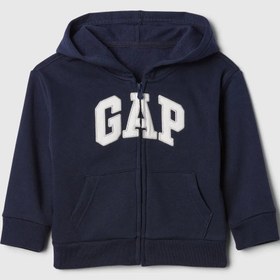 Resim Gap Erkek Bebek Sweatshirt Fermuarlı Lacivert - 4 Yaş 