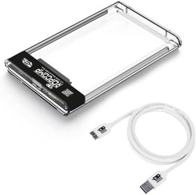 Resim 2.5" Sata Harici Harddisk Kutusu Şeffaf (USB 3.0) 