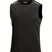 Resim Erkekler için Atletik Atlet - Kolsuz, Nefes Alabilen Polyester, Yuvarlak Yaka, Nem Çeken, Hafif ve Esnek Spor Salonu, Koşu & Antrenman İçin (Yeşil, Siyah, Beyaz, Gri), Spor Giysileri 