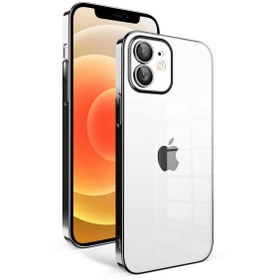 Resim CaseWorld Apple Iphone 11 Ile Uyumlu Kapak Lens Korumalı Arkası Şeffaf Sert Mika Kılıf - Siyah 