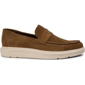 Resim Deery Hakiki Süet Taba Rengi Comfort Erkek Loafer - 01564mtbap10 Taba 