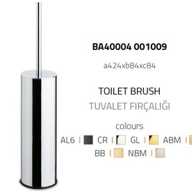 Resim System Nikel Saten Mat Tuvalet Fırçalığı (BA4004 009 NBM) 