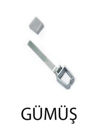 Resim Perdemix Rustik Perde Korniş Ray Kelepçesi Ve Kapak 6 Adet Gümüş 