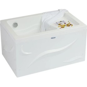 Resim Perry Oturmalı Dikdörtgen Küvet 110x70, H55 (Gövde + Metal Ayak + Ön Panel) 