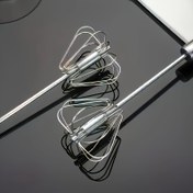 Resim 1 adet Kablosuz El Mikseri - 4 Hızlı Metal Yumurta Çırpıcı, Pişirme ve Yemek Hazırlığı İçin Uygun, Taşınabilir Krem, Hamur ve Mayonez Çırpıcı, Elektrik Gerektirmez Mutfak Aracı, Mutfak İçin Temel, Ergonomik Sap, Dayanıklı Tasarım, Kompakt ve Taşınabilir, Sağlam Yapı, Pişirme ve Açık Hava Kampı İçin İdeal 