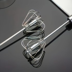 Resim 1 adet Kablosuz El Mikseri - 4 Hızlı Metal Yumurta Çırpıcı, Pişirme ve Yemek Hazırlığı İçin Uygun, Taşınabilir Krem, Hamur ve Mayonez Çırpıcı, Elektrik Gerektirmez Mutfak Aracı, Mutfak İçin Temel, Ergonomik Sap, Dayanıklı Tasarım, Kompakt ve Taşınabilir, Sağlam Yapı, Pişirme ve Açık Hava Kampı İçin İdeal 