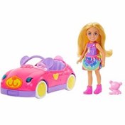 Resim Barbie Chelsea Ayıcık Temalı Arabası HXN05 