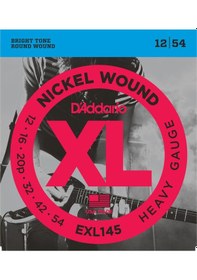 Resim D'addario Exl145 Xl Nickel Serisi Elektro Gitar Tel Seti Heavy - 12-54 - Nickel Wound 