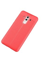 Resim ekılıf Huawei Mate 10 Pro - Kılıf Auto Focus Karbon Niss Silikon Kapak - Kırmızı 