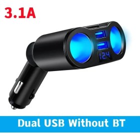 Resim Jingyi Araba Handsfree Bluetooth Fm Verici 12v Led Ekran Çift Usb Araç Şarj Cihazı Otomatik Çakmak Desteği U Disk Müzik Çalma (Yurt Dışından) 