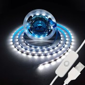 Resim Usb Güçlü LED Şerit Işıklar - Sıcak Beyaz/Temiz Beyaz, Anahtarla, Kolay Kurulum, TV Arka Aydınlatma ve Ev Dekorasyonu için Uygun, Düğünler, Cadılar Bayramı, Noel, Partiler ve Daha Fazlası için Mükemmel. 