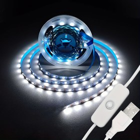Resim Usb Güçlü LED Şerit Işıklar - Sıcak Beyaz/Temiz Beyaz, Anahtarla, Kolay Kurulum, TV Arka Aydınlatma ve Ev Dekorasyonu için Uygun, Düğünler, Cadılar Bayramı, Noel, Partiler ve Daha Fazlası için Mükemmel. 