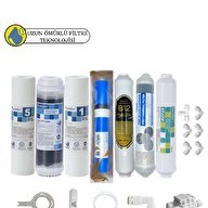 Resim Pemax Water Solutions Purefer Açık Kasa Çift Sediment Sertifikalı 7'li Vontron Helixfil Yüksek TDS Mebran 4'lü Mineral-B12 