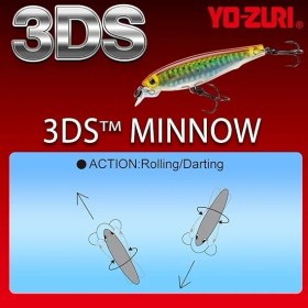 Resim FourForce 3ds Minnow Suspending Shallow Diving Crankbait 