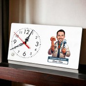 Resim En Başarılı Erkek KBB Doktoru Karikatürlü Masa Saati 