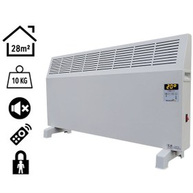 Resim Heatbox Konvektör Isıtıcı 2500W Uzaktan Kumandalı Dijital HBK2500D 