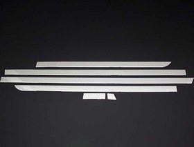 Resim OMSA Mercedes Vito W447 Krom Yan Kapı Çıtası 6 Parça Tek Sürgülü Kısa Şase 2014 ve Sonrası 