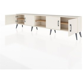 Resim Arges Tv Ünitesi 3 Raflı 4 Kapaklı 220x30x51 Aytaşı-aytaşı/çam Aytası/atlas Çam - Aytası 