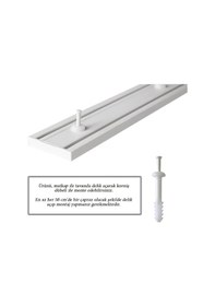 Resim Perde Rayı Korniş 2 Raylı 2''Li İkili Korniş (Ölçü Seçiniz) 