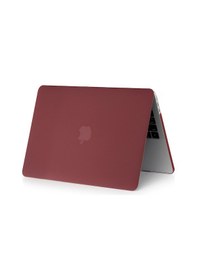 Resim Arabulalaca Apple Uyumlu MacBook Pro 13" A1989 A2159 Mat Doku Kılıf Bordo 