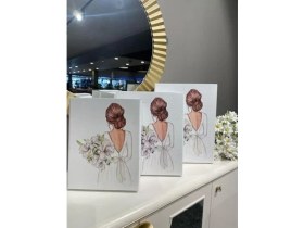 Resim Gelin Bohçası - Gelin Kutusu - Çeyiz Kutusu- Hediye Seti - Hediye Kutusu 3'lü Set 