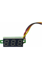 Resim Motoraid 0V-30V Dijital Mini Voltmetre Çerçevesiz (Mavi) 
