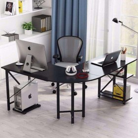 Resim Zizuva Modern Oval Köşe Bilgisayar Ve Çalışma Masası 