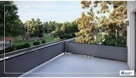 Resim Balkon Demiri Perdesi Korkuluk Perdesi Su Geçirmez Kumaş 80 X 580 Gri 80 x 400 