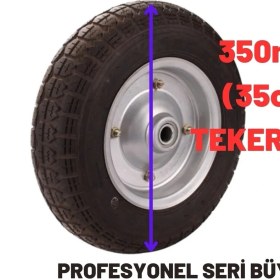 Resim Kl Home 1. Kalite Profesyonel El Arabası Teker Bilyalı Yatak - Yedek Şişme Lastik Teker 