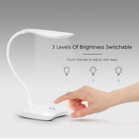 Resim TahTicMer Kitap Okuma Lambası Masa Lambası Akrobatik Desk Lamp Güçlü Led Işık Şarjlı Dokunmatik 