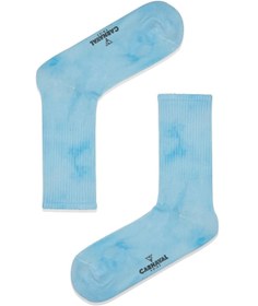 Resim CARNAVAL SOCKS Eskitilmiş Mavi Batik Spor Çorap 