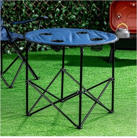 Resim Katlanabilir Çantalı Kamp Masası Lacivert 