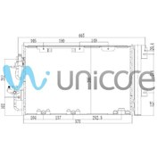 Resim UNICORE ASTRA H 1.6 XER, LET 587*380 KLİMA RADYATÖRÜ 1850098 