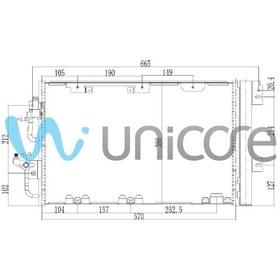 Resim UNICORE ASTRA H 1.6 XER, LET 587*380 KLİMA RADYATÖRÜ 1850098 