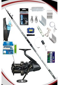 Resim Oslo Crome Surf 420cm 70-250gr Shimano Speed Master 8x Tüm Denizler Surf Olta Seti 
