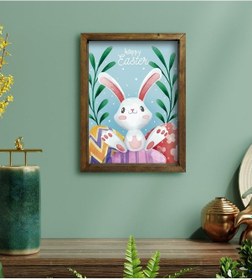 Resim Bk Gift Paskalya Bayramı Doğal Masif Ahşap Çerçeveli Tablo 30X40C (551029517) 