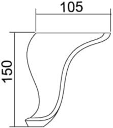 Resim KANEPE KOLTUK BAZA SEHPA TV ÜNİTESİ PLASTİK AYAK 15 CM AYTAŞI/SİSLİ KAHVE Sisli Kahve 