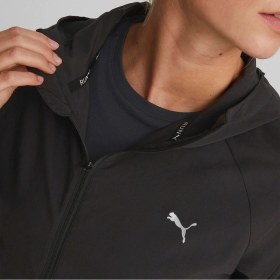 Resim Puma Run Fav Hood Woven Kadın Siyah Kapüşonlu Ceket Siyah 