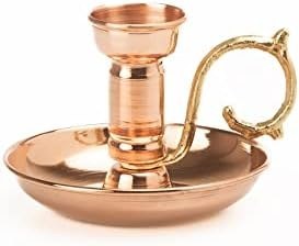Resim DMT Gaziantep Bakır Şamdanlık-Mumluk yük:8,5 cm kalınlık:0,70mm Ağırlık:170gr Kına mumluğu 